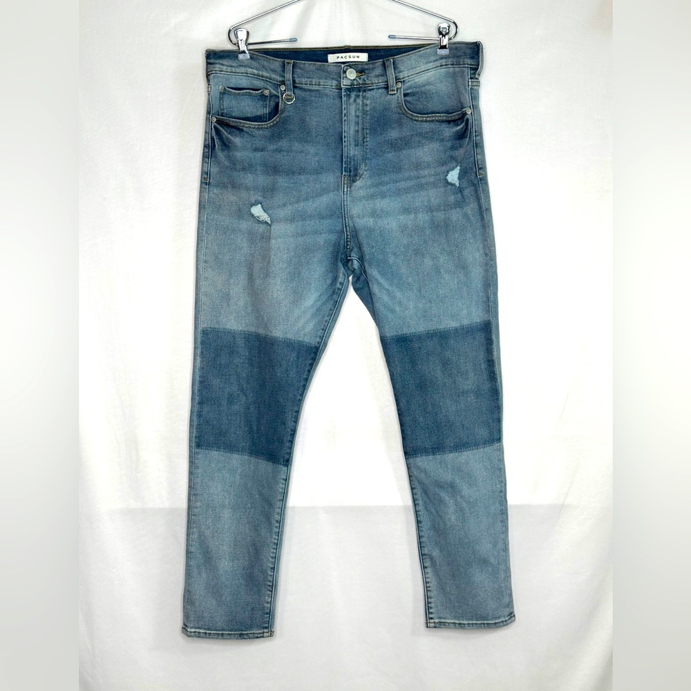 PacSun Men's Slim Jeans - Light and Dark Blue